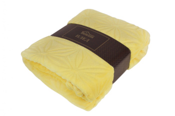 Плед микрофибра 180*200см Хризантема желтая Belezza *1/12 *