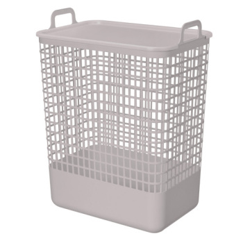 Корзина для белья пластм. 35л "Kobo" 500х380х262мм Св-беж арт.435220834 ("Бытпласт") *1/7
