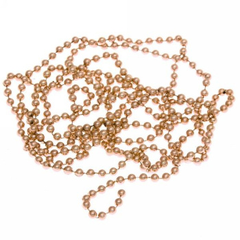 Бусы на елку Серпантин «Шарик», 270 см, 6 мм, шампань