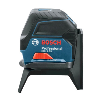 Нивелир лазерный диапазон 15м точность±0,3мм луч красный 2шт батарея АА3шт IP54 GCL 2-15+RM1 BOSCH*1