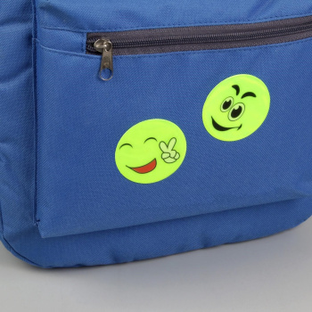 Светоотражающая наклейка смайлы d5см (4 шт на листе цена за лист) жёлтый АУ 2610513