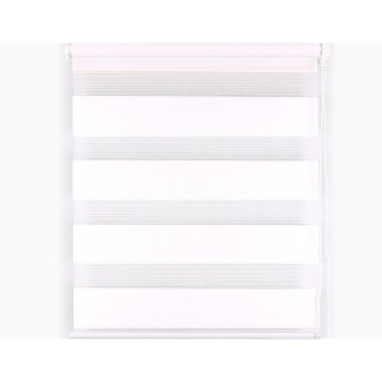 Рулонная штора ДЕНЬ И НОЧЬ, белый, 40х160 см