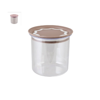 Банка для продуктов пластм. с вакуум. кр. 0,6л 108х115х115мм Прозр. арт.29701 ("Полимербыт")