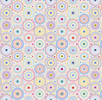 Клеёнка на тканевой основе "Этюд" "Калейдоскоп" роз-гол.-желт.-зел. шир.1,25м 592/ 2 "Колорит" *25