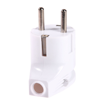 Вилка штепсельная  А105 белая угловая з/к 16А *10/30/300