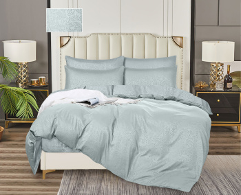 Постельное белье евро бамбук жаккрад Орхидея кварц, наволочки 70*70см - 2шт *1