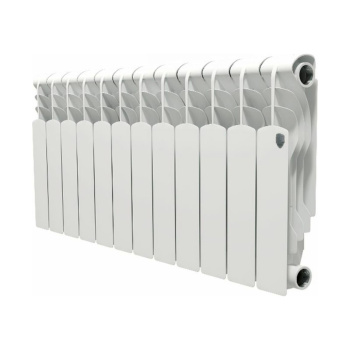 Радиатор биметаллический 12 секций Royal Thermo Revolution, 350 мм, белый