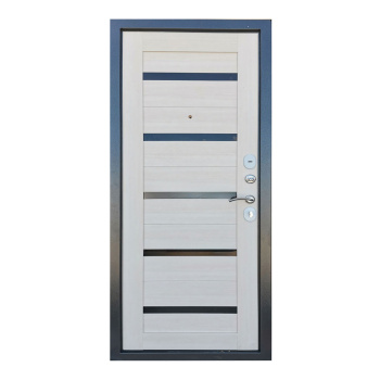 Дверь входная 2050х960х70 мм Дверной континент, левая, серебристый антик/лиственница беленая