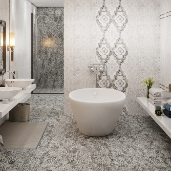 Плитка 40х40 см настенная 1.6 м² Axima Венеция, серый Плитка 40х40 см настенная 1.6 м² Axima Венеция, серый