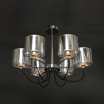 Люстра MW-Light, E14, 6 ламп, 40 Вт, цвет хром