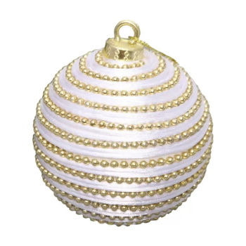 Новогодний шар "Сказочные узоры" 8 см, Золото