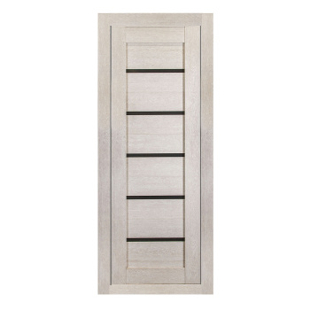 Дверное полотно остекленное BROZEX-WOOD Comfort-2, 2000х700х36 мм, светлый кедр 3D