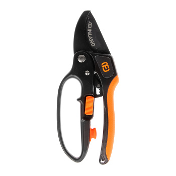 Секатор L-240мм, сталь, закрытая ручка с резин покр, храповый "FINLAND", d-20мм (арт.1611) ЦИ  *1/10