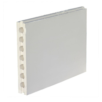 Плита гипсовая пазогребневая 667х500х80мм пустотелая Гипсополимер (1шт-0,334 м2, паллета 30шт) *30шт