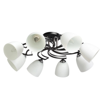 Люстра De City Блеск, Е27, 8 ламп, 40 Вт, цвет черный