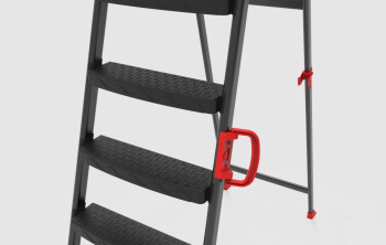 Стремянка стальная 5 ШИРОК.пласт.съемн.ступеней, выс.верхн. площ.1,08м "COMFORT" 133505 "Perilla" *1