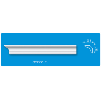 Плинтус потолочный  "Формат"  03001Е 2,0м 21*21  *210 Плинтус потолочный  "Формат"  03001Е 2,0м 21*21  *210