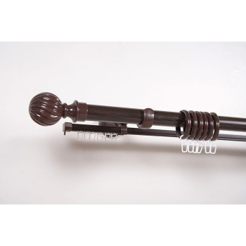 Карниз круглый d28мм Венге танзанийский + U-шина 2,4 Эра 28 Магеллан *1/5