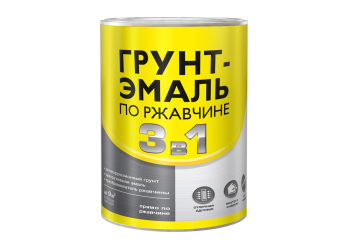 Грунт-эмаль 0.7 кг по ржавчине Первая Цена, зеленая