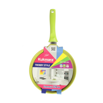 Сковорода алюм. а/приг.литая Kukmara "Trendy style" Lime Блинная d22см сб220tsl *1/10