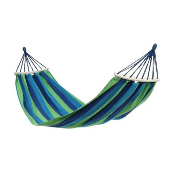 Гамак 200 х 80 см, дерево, цвет сине-зеленый    9216610