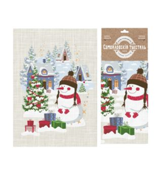 Полотенце вафельное 45*60см ВФ17 8660/1 Рождественские каникулы 3 31 *1