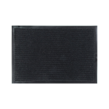 Коврик 40х60 см KOVROFF, влаговпитывающий, ребристый, черный