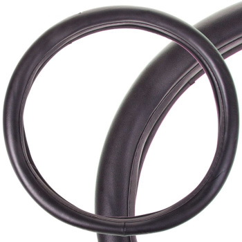 Оплетка SKYWAY, размер S, рифленая ECO, экокожа, черный 3252301