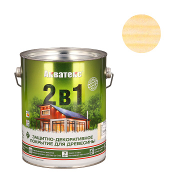 Защитно-декоративное покрытие 2.7 л для древесины АКВАТЕКС 2 в 1, алкидное, бесцветный Защитно-декоративное покрытие 2.7 л для древесины АКВАТЕКС 2 в 1, алкидное, бесцветный
