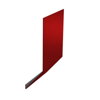 Планка карнизная 65х100х2000 мм, 0.45 мм, красный