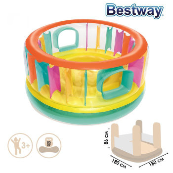 Батут надувной детский BESTWAY Bounce Jam, 180х86 см, до 85 кг