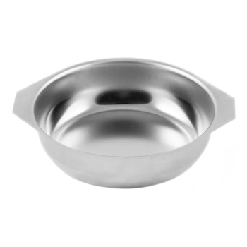 Тарелка нерж. 0,8л глубокая d17см, выс.5см 1с875  "АМЕТ" (Аша) *1/20