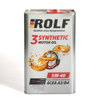 Масло Rolf 3-Synthetic синтетическое 5/40 ACEA A3/B4 4 л(138083h)