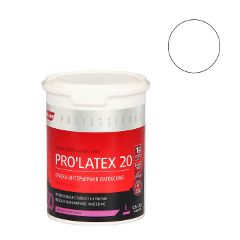 Краска латексная для стен и потолков 0,9 л PARADE E20 PRO LATEX полуматовая База А  *16462