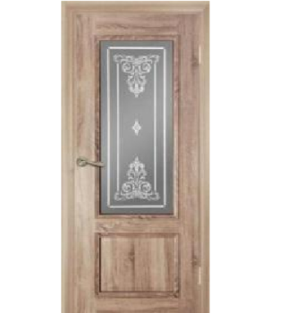 Дверное полотно остекленное Двери Гуд ДЕКА, 2000х600х37 мм, дуб светлый