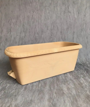 Ящик д/цветов пластм. "Lе Jardin" 40х19х15см с др.реш. прик.вент. Золотой мр.108-29 (Tek.A.Tek)*1/10