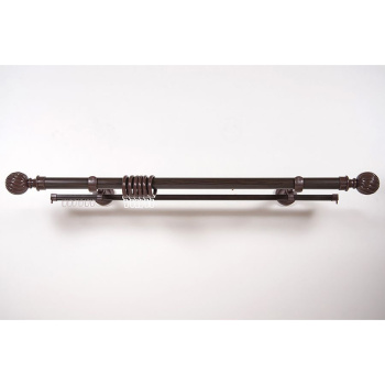 Карниз круглый d28мм Венге танзанийский + U-шина 3,0 Эра 28 Магеллан *1/5