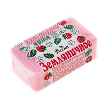 Мыло 140г. ВЕСНА Семейное Земляничное п/пропилен (1106) (Самара) *4/44