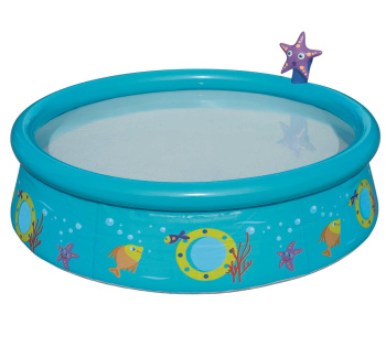 Бассейн надувной детский 152*38 см Fast Set Bestway с брызгалкой, цвет микс (57326) *1/6