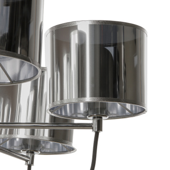 Люстра MW-Light, E14, 6 ламп, 40 Вт, цвет хром