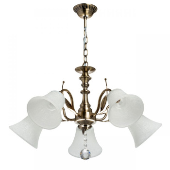 Люстра De City Ариадна, Е27, 5 ламп, 60 Вт, цвет античная бронза