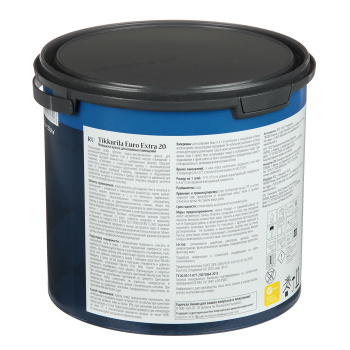 Краска акриловая для стен и потолков 2,7 л Tikkurila Euro Extra 20 моющаяся База A *1/120