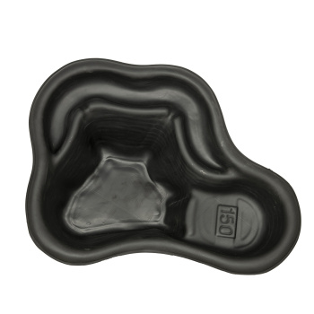 Пруд пластиковый 1200х850 мм, глубина 400 мм, черный