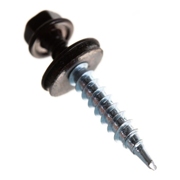 Саморезы кровельные BROZEX пакет 4,8*35 (10шт) RAL 8017 темно-коричневый *10/100