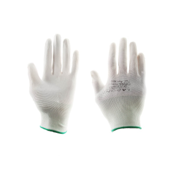 Перчатки нейлон, полиуретановое покрытие, антискольжение, белые (4527 Р) Ladoni *1/120/240