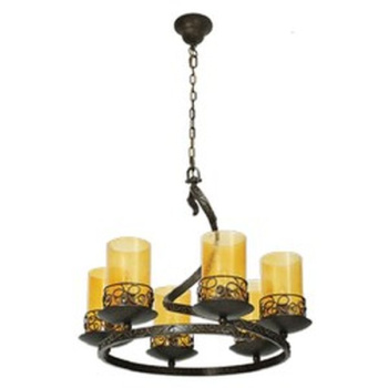 Люстра Chiaro Ирида, E27, 6 ламп, 60 Вт, цвет темно-серый